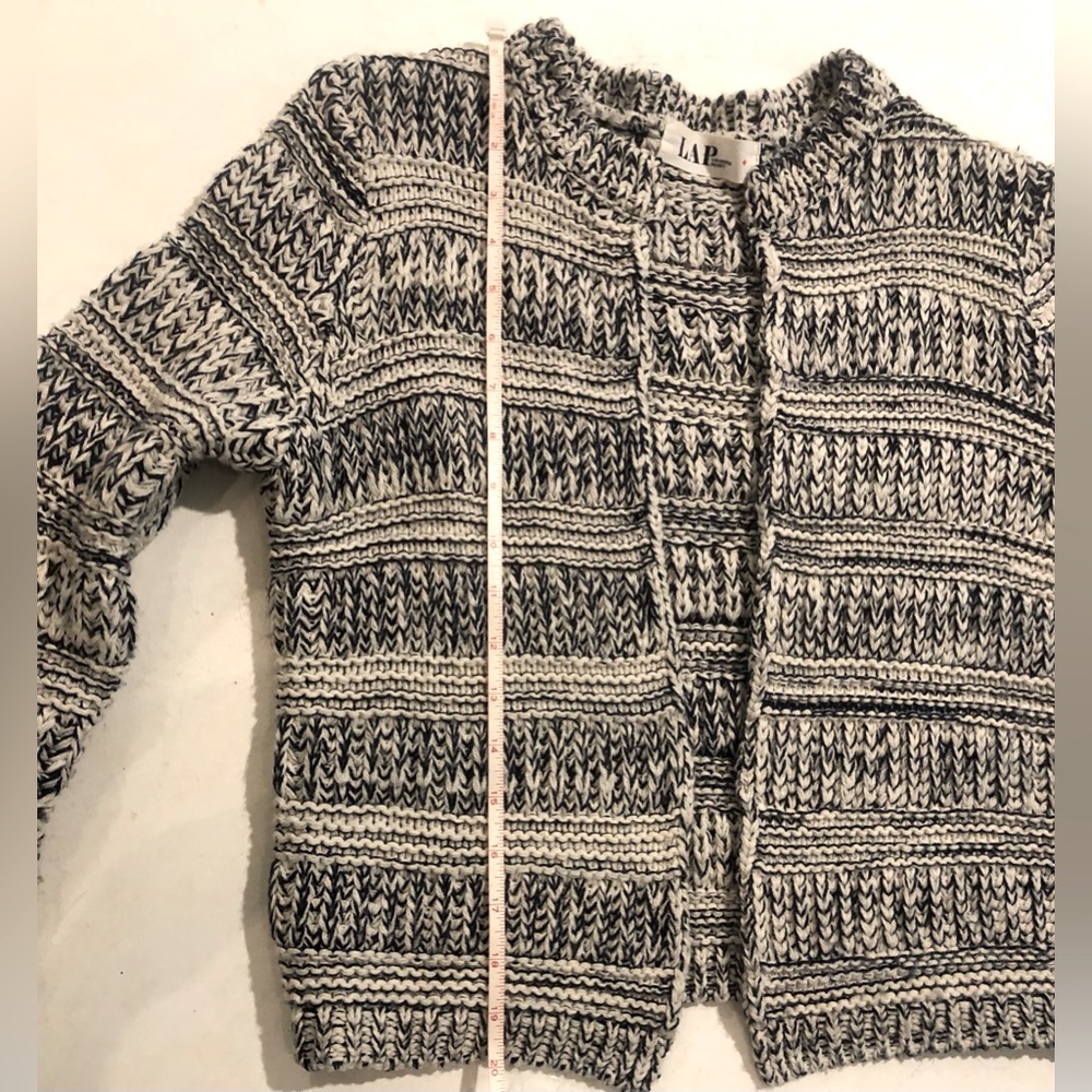 LAP Los Angeles Project cardigan sweater - blue and cream, women’s small - Picture 5 of 8